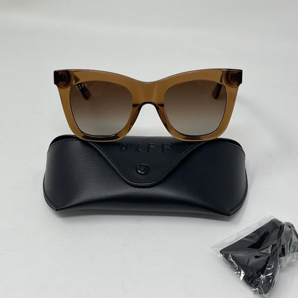 DIFF Sunglasses- KAIA Crystal Brown Polarized KAIA main image 10